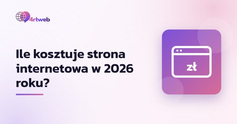 Ile kosztuje strona internetowa w 2026 roku?